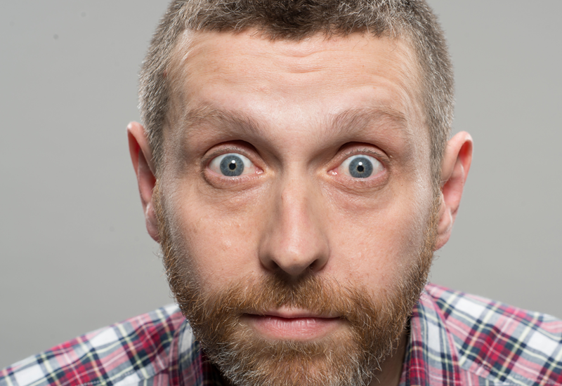 Dave Gorman wide eyed