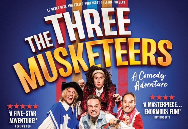 The Three Musketeers - a comedy adventure poster