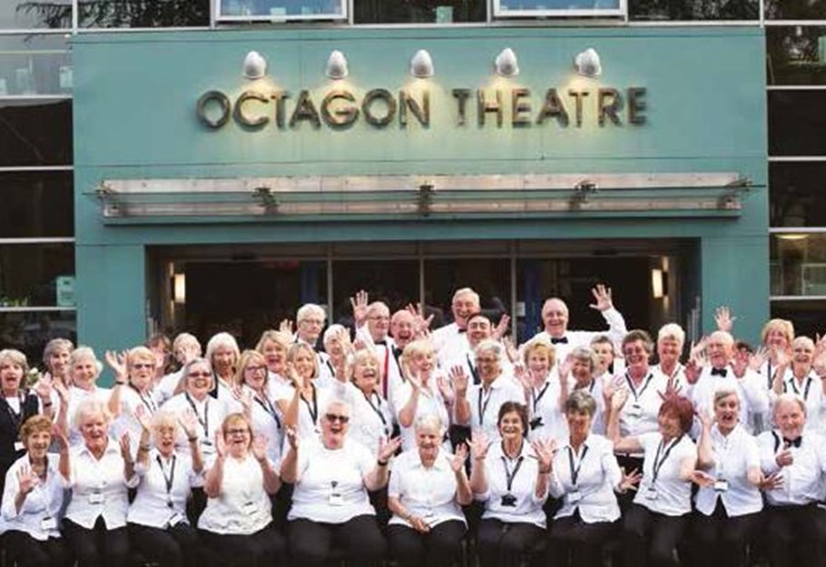 Foyer Club outside The Octagon with Jazz Hands